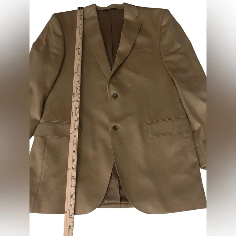 Jack Victor 100% Cashmere Men’s Blazer Sport Coat Light Brown 42L